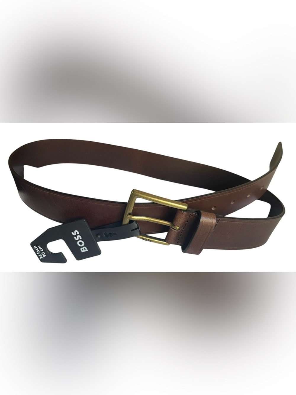 Boss Rummi Brown Leather Belt